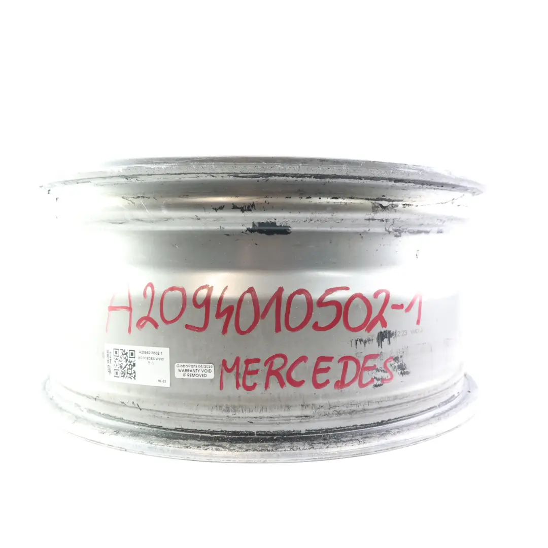 Front Alloy Wheel Rim 17" ET:36 7,5J to Mercedes W203 W209 Silver with Part number A2094010502 Mercedes W203 W209 Silver Front Alloy Wheel Rim 17" ET:36 7,5J - SKU A2094010502-1 - Part number A2094010502