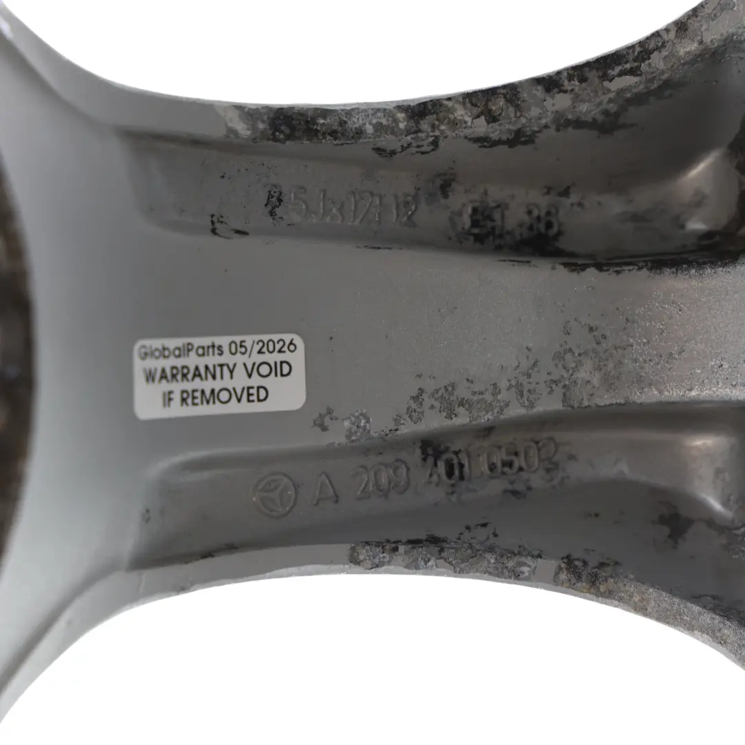  Llanta de aleación delantera 17" ET:36 7,5J Mercedes W203 W209 - SKU A2094010502-2 - Número de pieza A2094010502