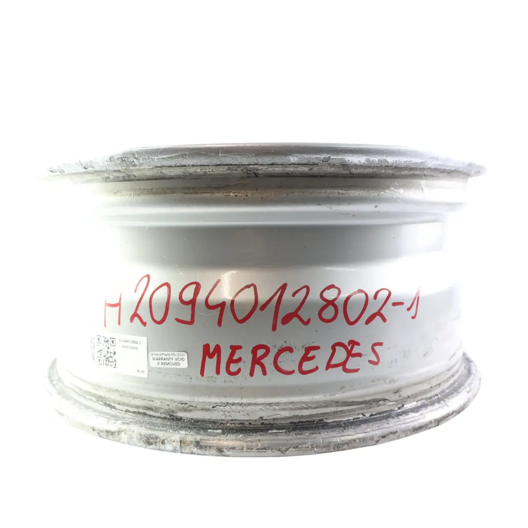 Mercedes C209 Alu Felge Silber 16" 7J ET:37 - SKU A2094012802-1 - Teilenummer A2094012802