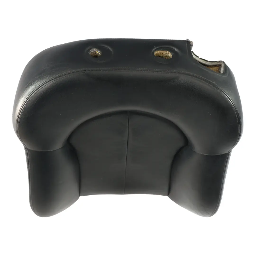Mercedes A209 Convertible Front Seat Backrest Cover Left N/S Black Leather - SKU A2099106593-2 - Part number A2099106593