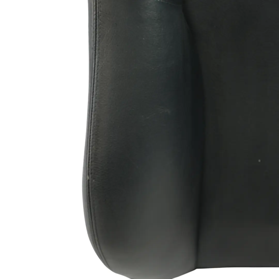 Mercedes A209 Convertible Front Seat Backrest Cover Left N/S Black Leather - SKU A2099106593-2 - Part number A2099106593