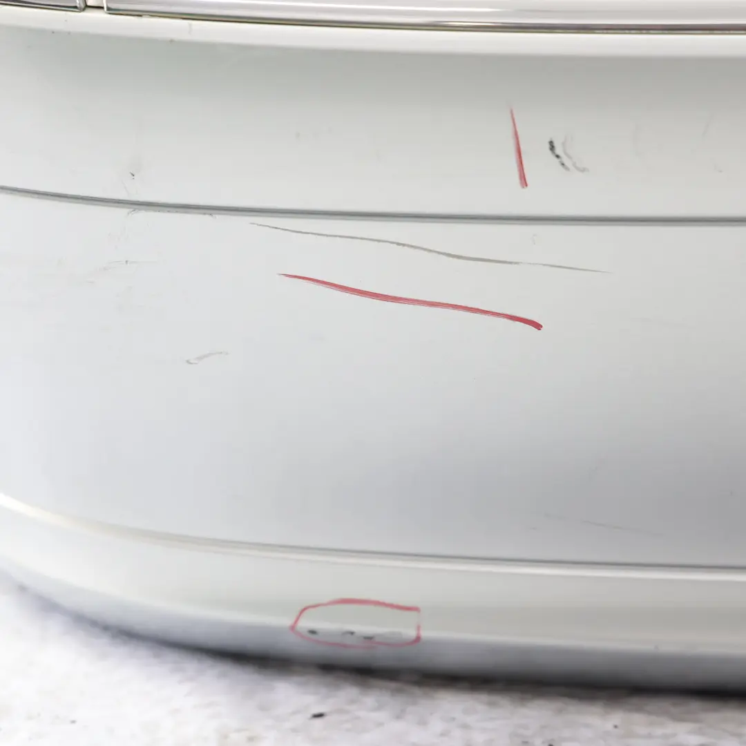 Bumper Trim Panel Cover Iridium Silver Metallic - 775 to Mercedes W211 Rear with Part number A2118800740 Mercedes W211 Rear Bumper Trim Panel Cover Iridium Silver Metallic - 775 - SKU A2118800740-IRS - Part number A2118800740