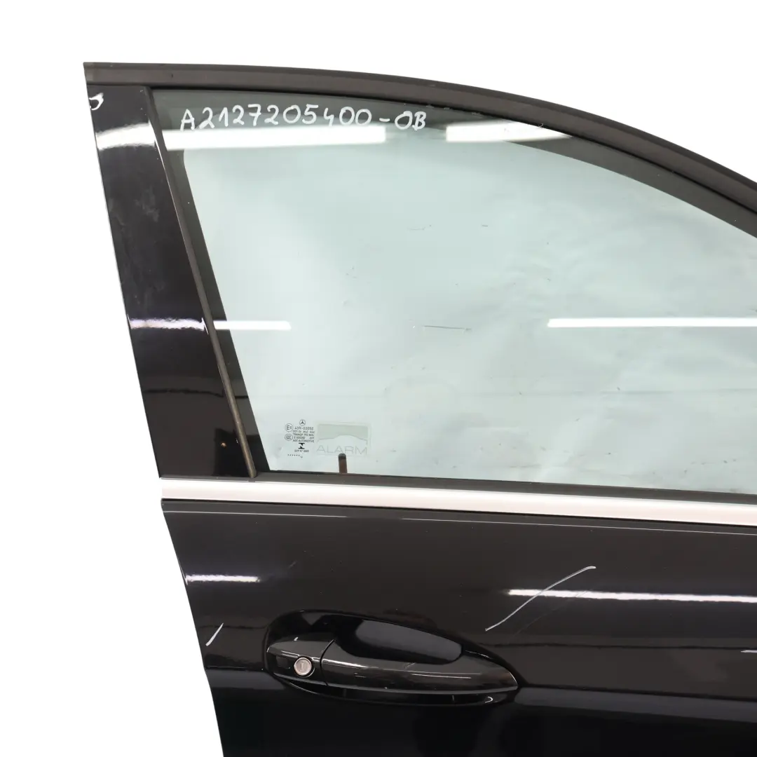 Door Front Right O/S Cover Panel Obsidian Black Metallic - 197 to Mercedes W212 with Part number A2127205400 Mercedes W212 Door Front Right O/S Cover Panel Obsidian Black Metallic - 197 - SKU A2127205400-OB - Part number A2127205400