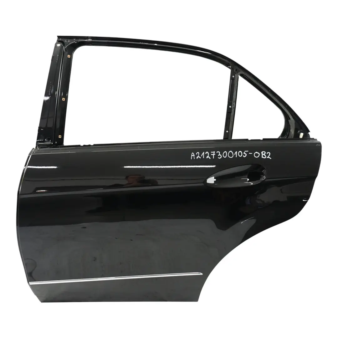 Mercedes W212 Tür Hinten Links Obsidianschwarz Metallic - 197 - SKU A2127300105-OB2 - Teilenummer A2127300105