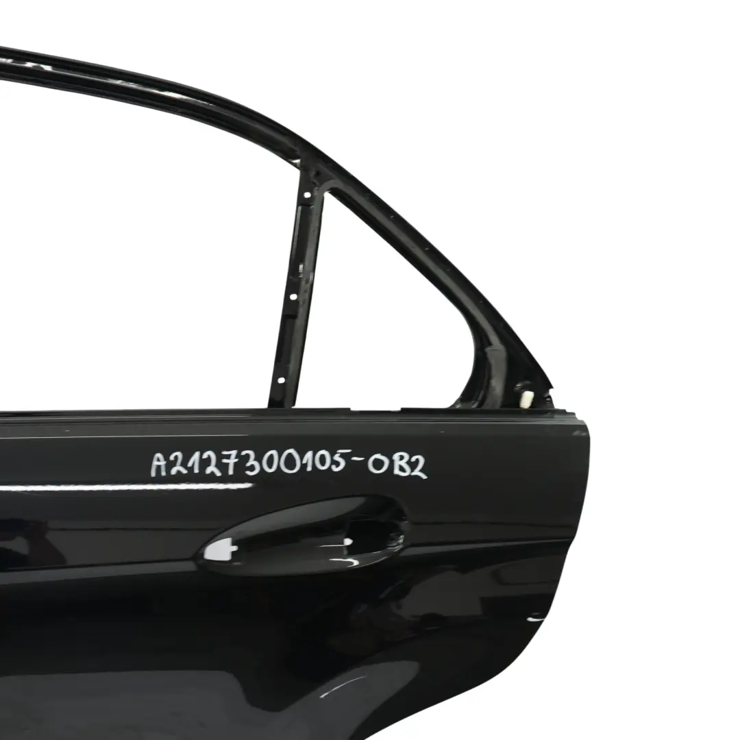 Mercedes W212 Tür Hinten Links Obsidianschwarz Metallic - 197 - SKU A2127300105-OB2 - Teilenummer A2127300105