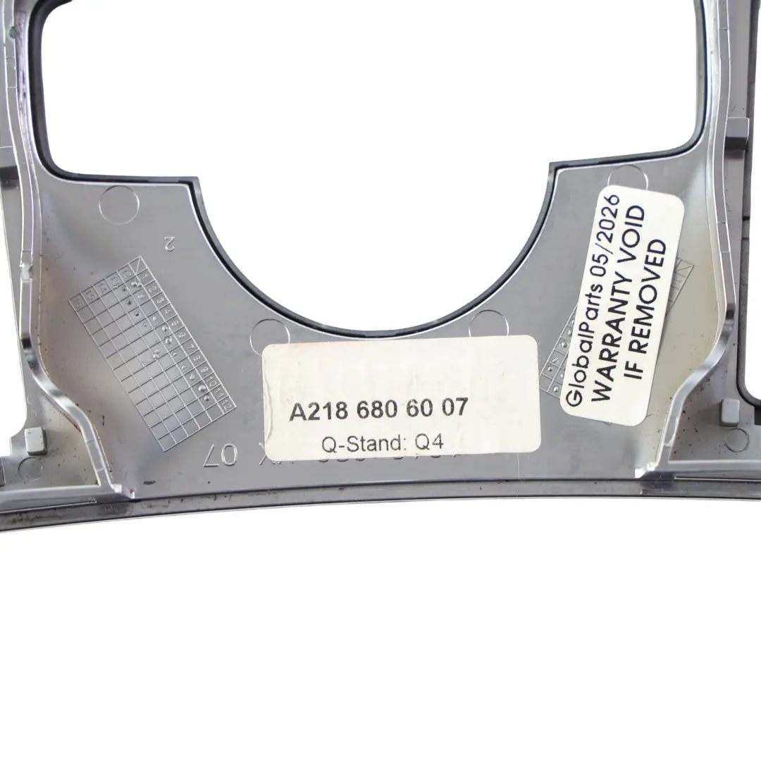 Mercedes C218 Garniture Console Panneau Sélecteur Noir - SKU A2186806007-1 - Numéro de pièce A2186806007