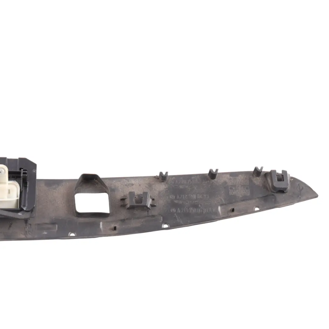 Number Plate Light Surround Trim Panel to Mercedes C218 Rear with Part number A2187500393 Mercedes C218 Rear Number Plate Light Surround Trim Panel - SKU A2187500393 - Part number A2187500393