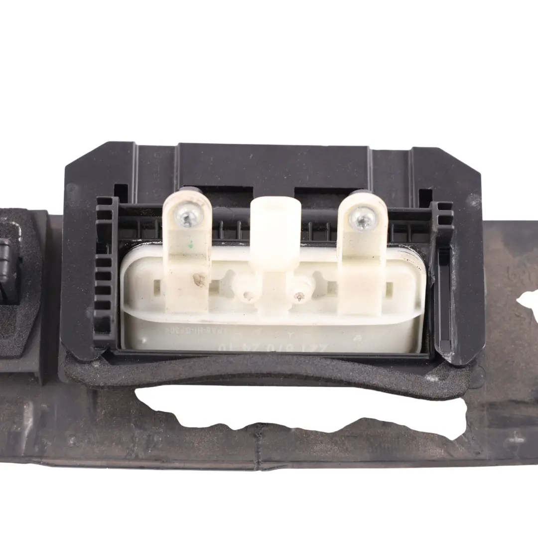 Number Plate Light Surround Trim Panel to Mercedes C218 Rear with Part number A2187500393 Mercedes C218 Rear Number Plate Light Surround Trim Panel - SKU A2187500393 - Part number A2187500393