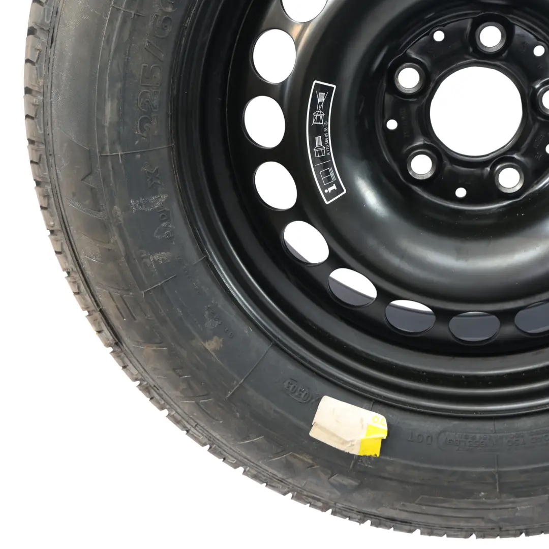 Mercedes W220 Roue Secours 16" Michelin 225/60 7.5J ET:46 Noir - SKU A2204001202 - Numéro de pièce A2204001202