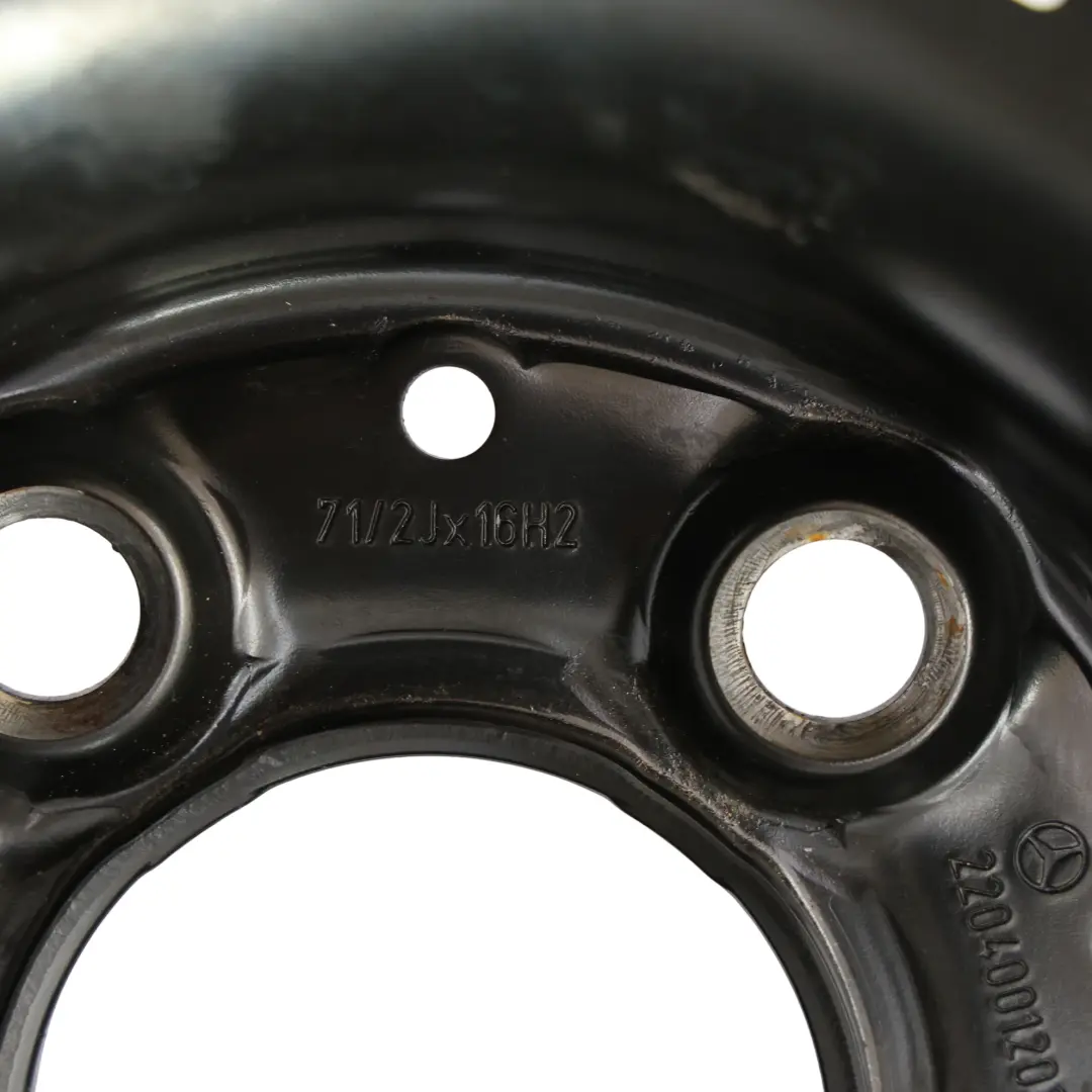 Mercedes W220 Ruota Scorta 16" Michelin 225/60 7.5J ET:46 Nera - SKU A2204001202 - Numero di parte A2204001202