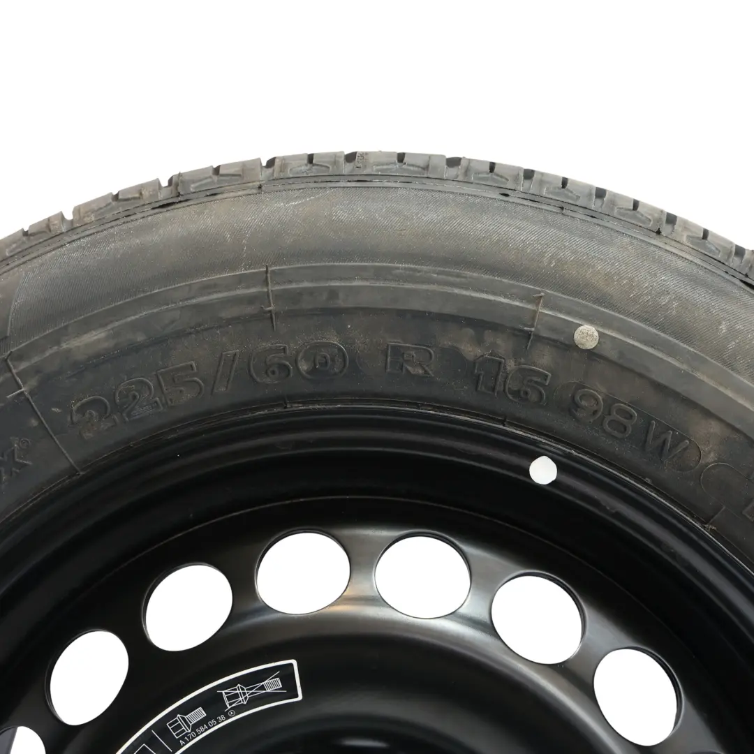 Mercedes W220 Koło Zapasowe 16" 7.5J ET:46 Czarne - SKU A2204001202 - Numer Części A2204001202