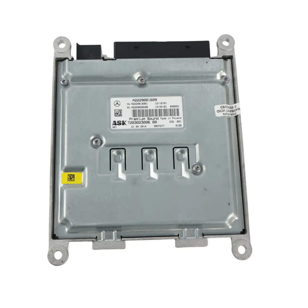 Mercedes W222 Sound Amplifier Control Unit Module ECU - SKU A2229001609 - Part number A2229001609