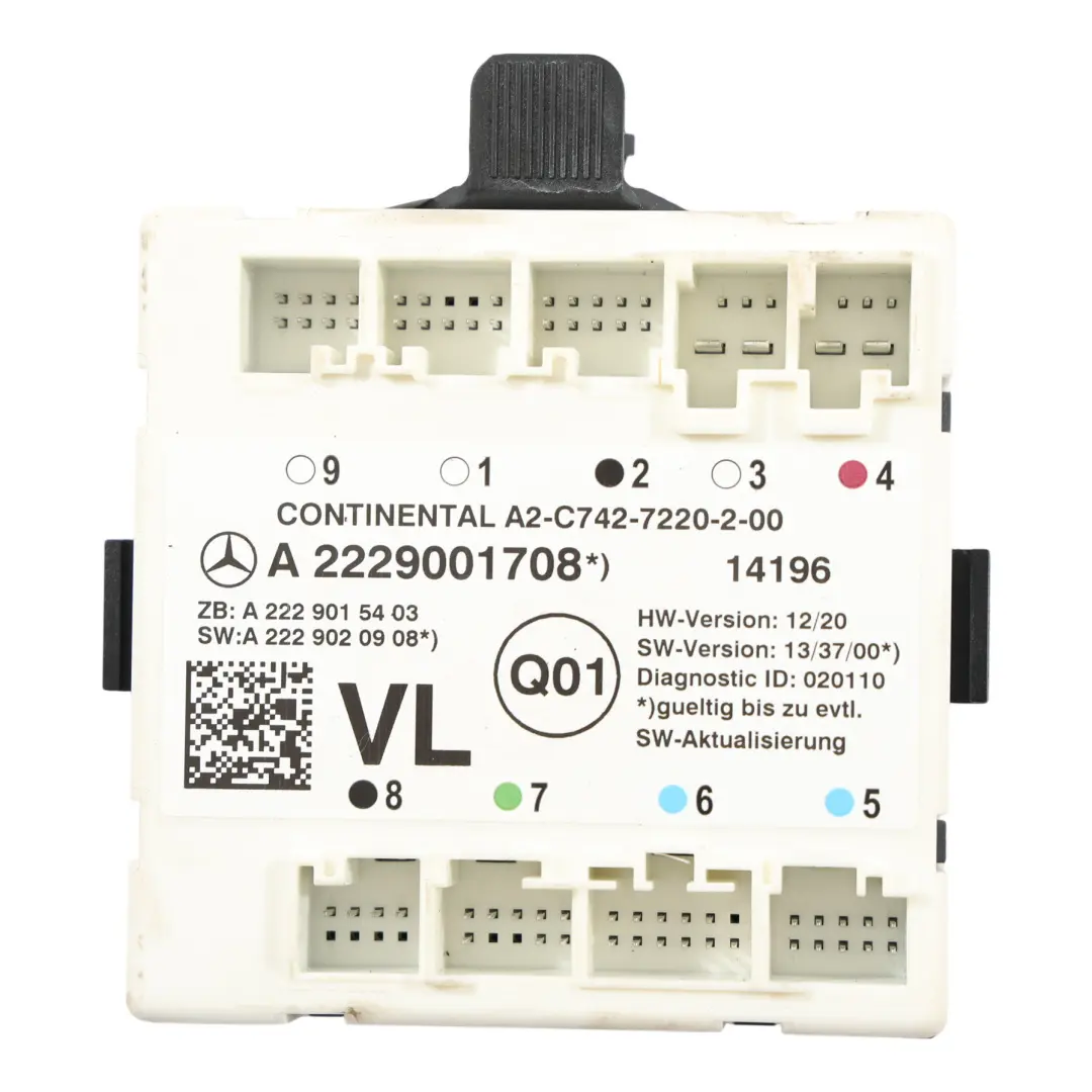 Mercedes W205 Modulo Controllo Porta Anteriore Sinistra - SKU A2229001708 - Numero di parte A2229001708
