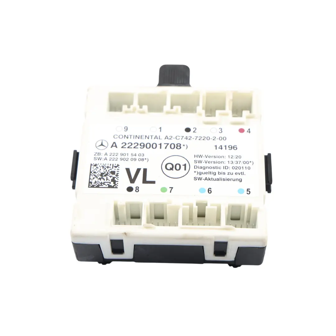 Mercedes W205 Door Control Module Front Left N/S - SKU A2229001708 - Part number A2229001708