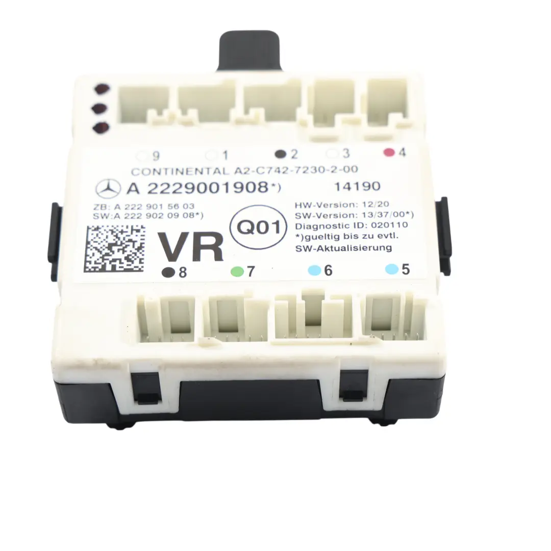 Mercedes W205 Módulo Control Puerta ECU Delantero Derecho - SKU A2229001908 - Número de pieza A2229001908
