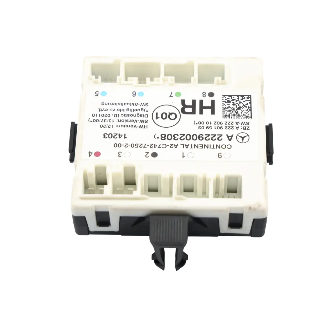 Mercedes W205 S205 W222 Modulo Controllo Porta ECU Posteriore Destro - SKU A2229002308 - Numero di parte A2229002308