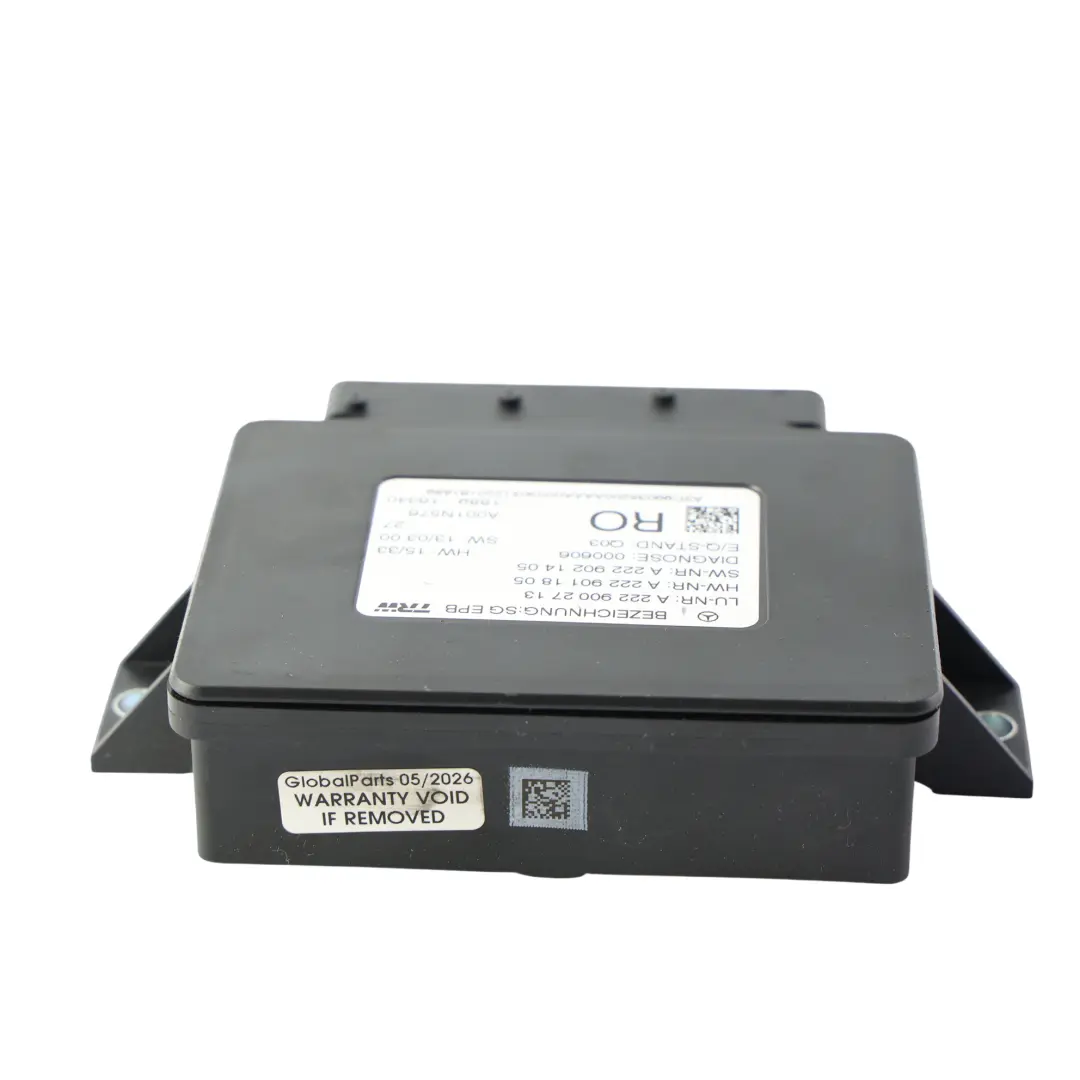 Modulo Controllo Freno Parcheggio Elettrico ECU per Mercedes W222 W205 con numero di parte A2229002713 Mercedes W222 W205 Modulo Controllo Freno Parcheggio Elettrico ECU - SKU A2229002713 - Numero di parte A2229002713