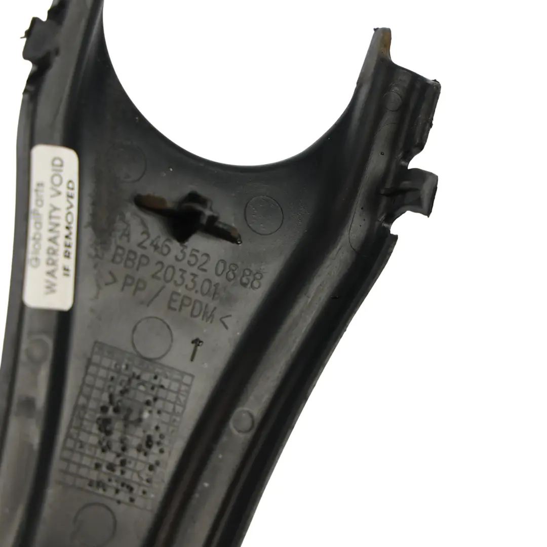 Control Arm Rear Lower Wishbone Trim Housing Cover to Mercedes W176 with Part number A2463520888 Mercedes W176 Control Arm Rear Lower Wishbone Trim Housing Cover - SKU A2463520888 - Part number A2463520888