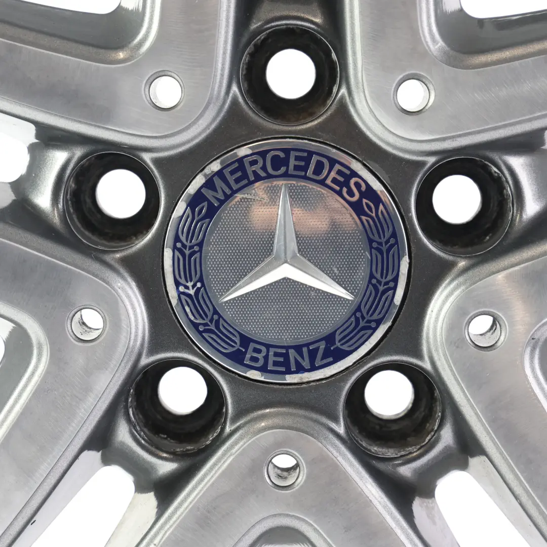 Mercedes W176 Llanta Aleación 17" 5 Radios Dobles ET:52.5 7.5J - SKU A2464010302-1 - Número de pieza A2464010302