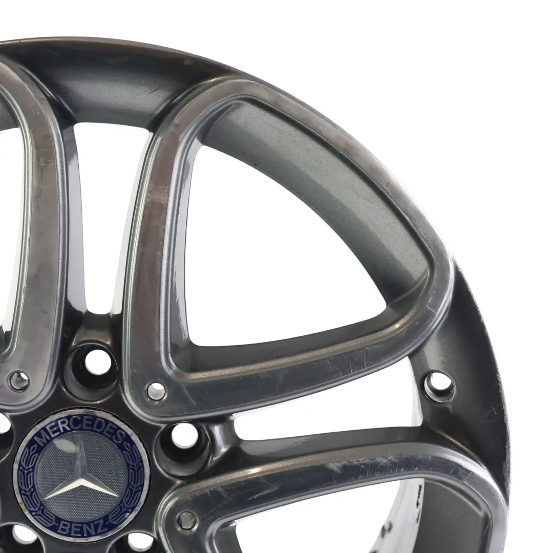 Alloy Rim 17" 5 Double Spoke ET:52.5 7.5J to Mercedes W176 Wheel with Part number A2464010302 Mercedes W176 Wheel Alloy Rim 17" 5 Double Spoke ET:52.5 7.5J - SKU A2464010302-2 - Part number A2464010302