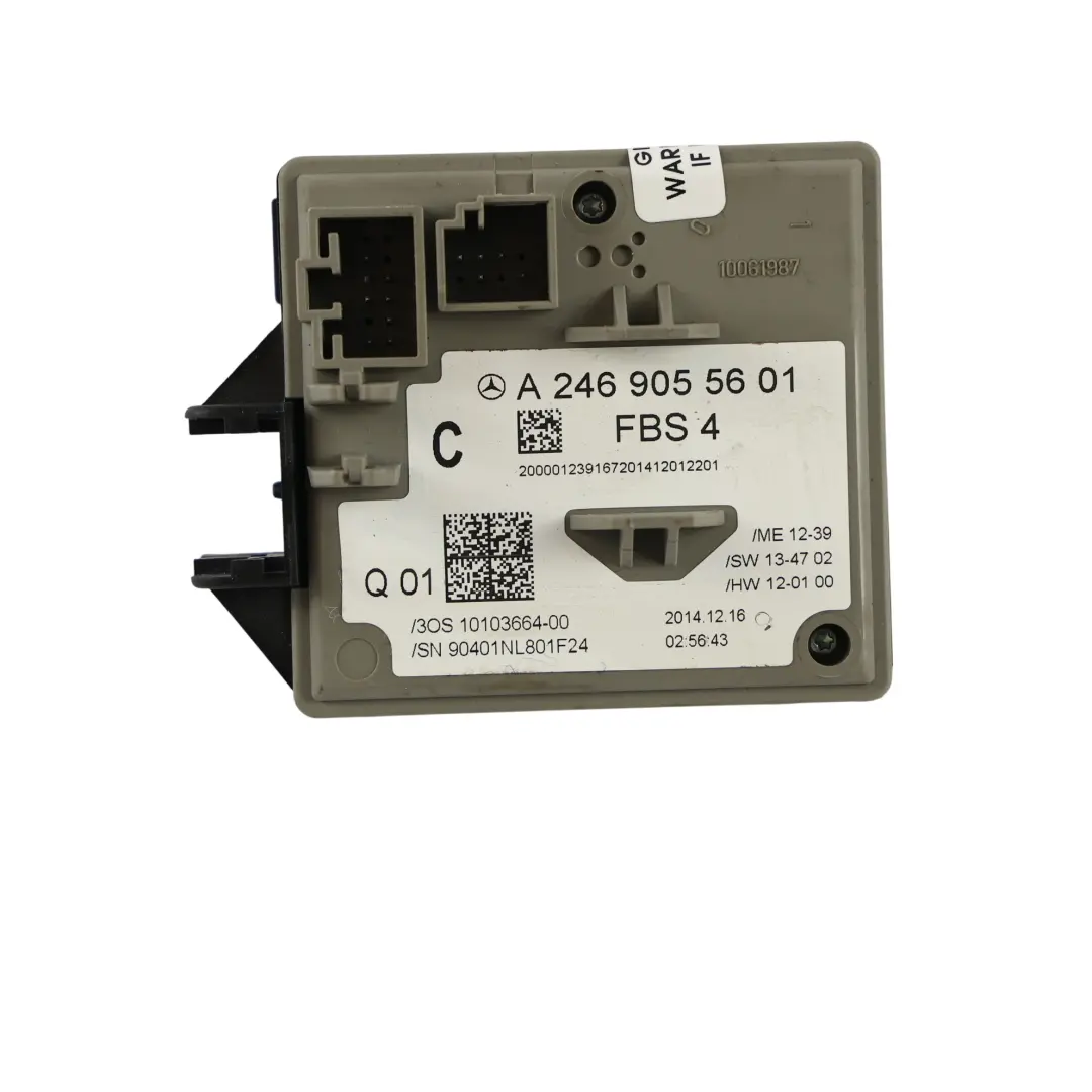 Mercedes C117 W176 Module Unité Contrôle Contacteur Allumage - SKU A2469055601-1 - Numéro de pièce A2469055601