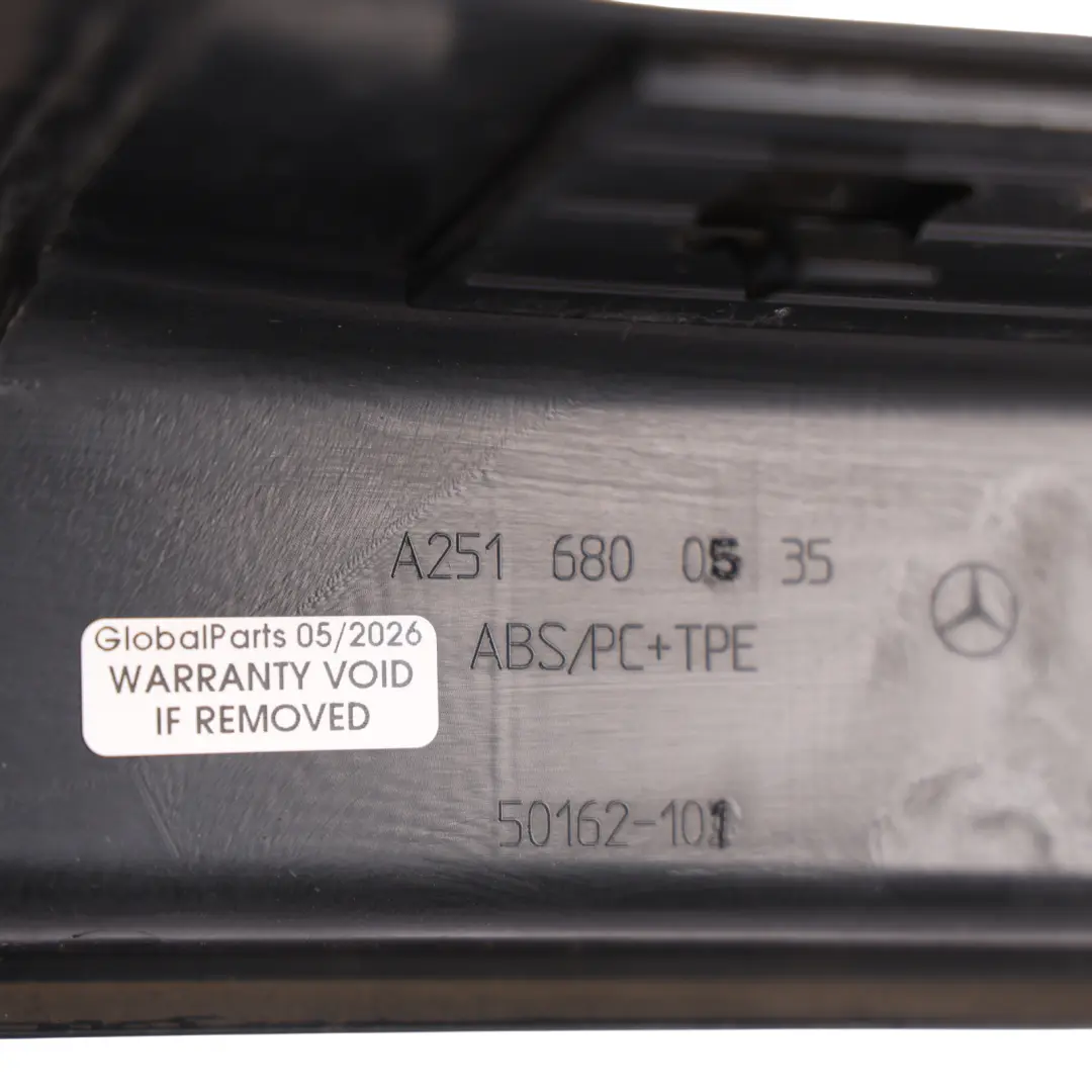 Door Side Sill Strip Step Trim Panel Rear Left N/S to Mercedes W251 with Part number A2516800535 Mercedes W251 Door Side Sill Strip Step Trim Panel Rear Left N/S - SKU A2516800535 - Part number A2516800535