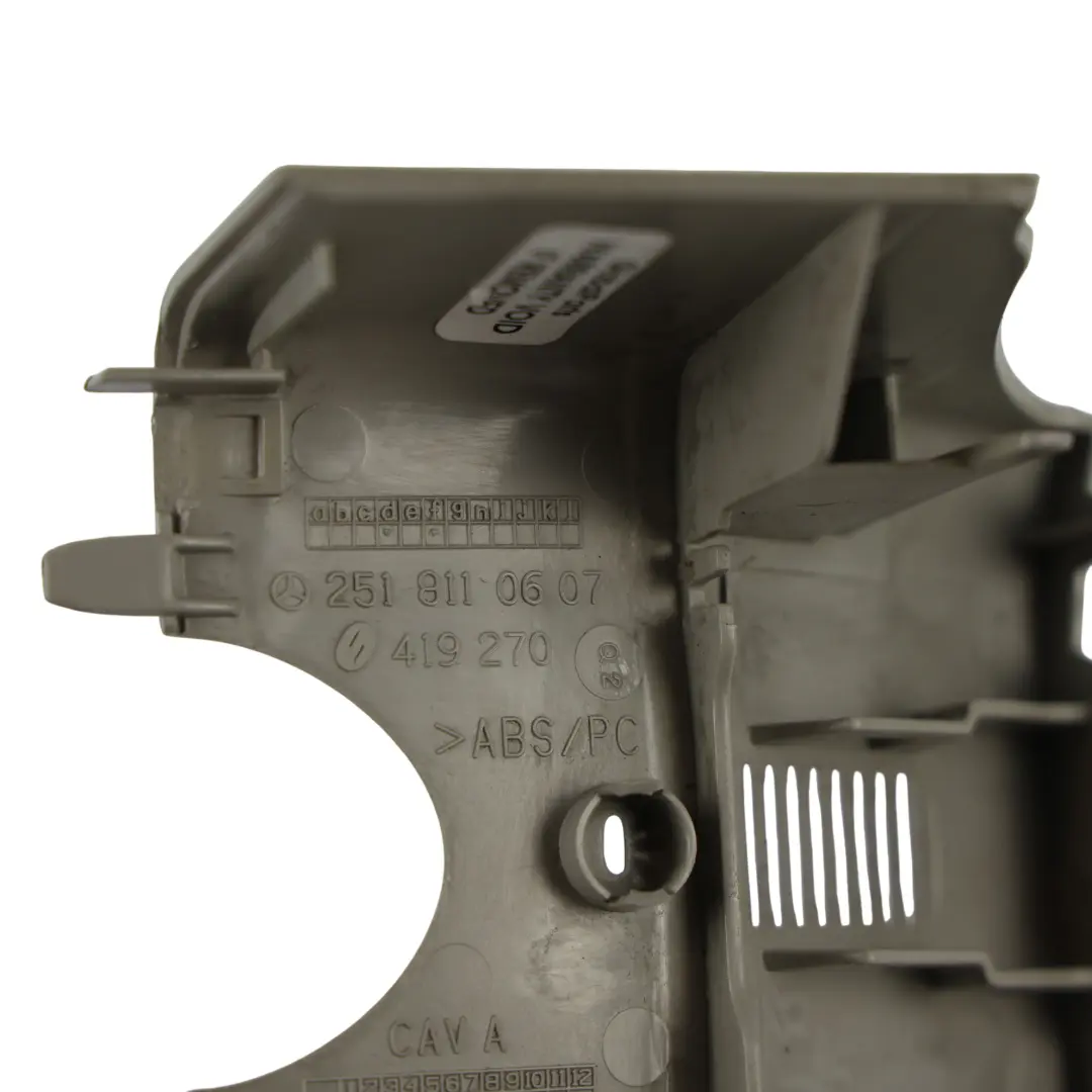 Mercedes W251 Innenspiegel Abdeckung Hinten Grau - SKU A2518110607 - Teilenummer A2518110607