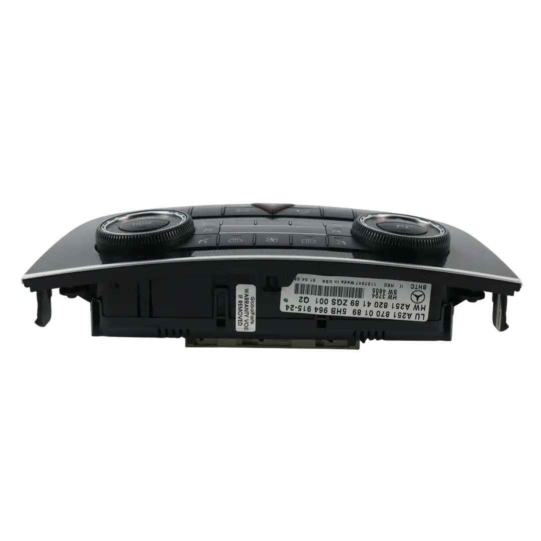 Con Heater Climate Control Panel Switch to Mercedes W164 W251 Air with Part number A2518700189 Mercedes W164 W251 Air Con Heater Climate Control Panel Switch - SKU RHD-A2518700189 - Part number A2518700189