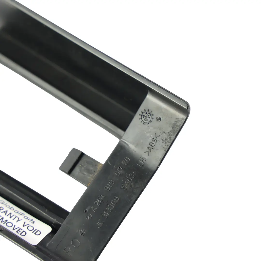 Garniture Cache Rail Siège Avant Arrière Droit pour Mercedes W251 à propos du numéro de pièce A2519190720 Mercedes W251 Garniture Cache Rail Siège Avant Arrière Droit - SKU A2519190720 - Numéro de pièce A2519190720