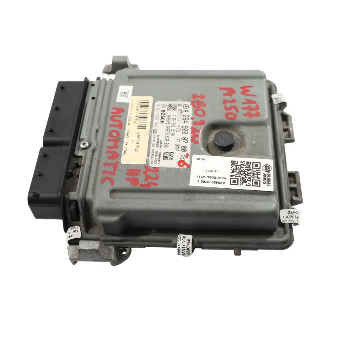 Mercedes W177 A250 264960 264.960 224HP ECU Moteur Automatique - SKU A2649000700-6 - Numéro de pièce A2649000700