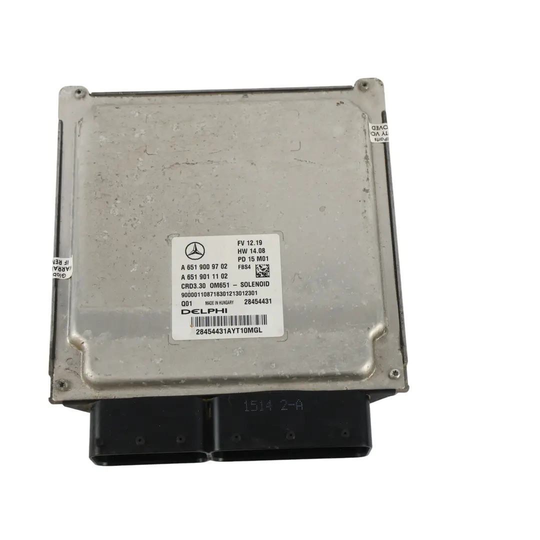 Sterownik ECU 177KM 220 CDI 651930 Automat do Mercedes W176 o numerze A6519009702 Mercedes W176 Sterownik ECU 177KM 220 CDI 651930 Automat - SKU A6519009702-8 - Numer Części A6519009702