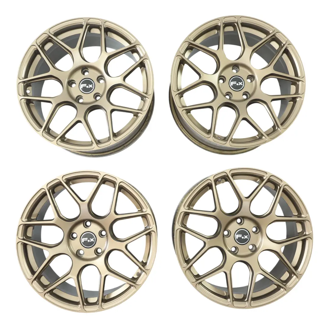 FOX PF3 Audi Front Rear Wheel Rims Alloy Bronze Mat 18" 5x112 SET - SKU AUDI-VIA-18-SET1 - Part number AUDI-VIA-18-SET1