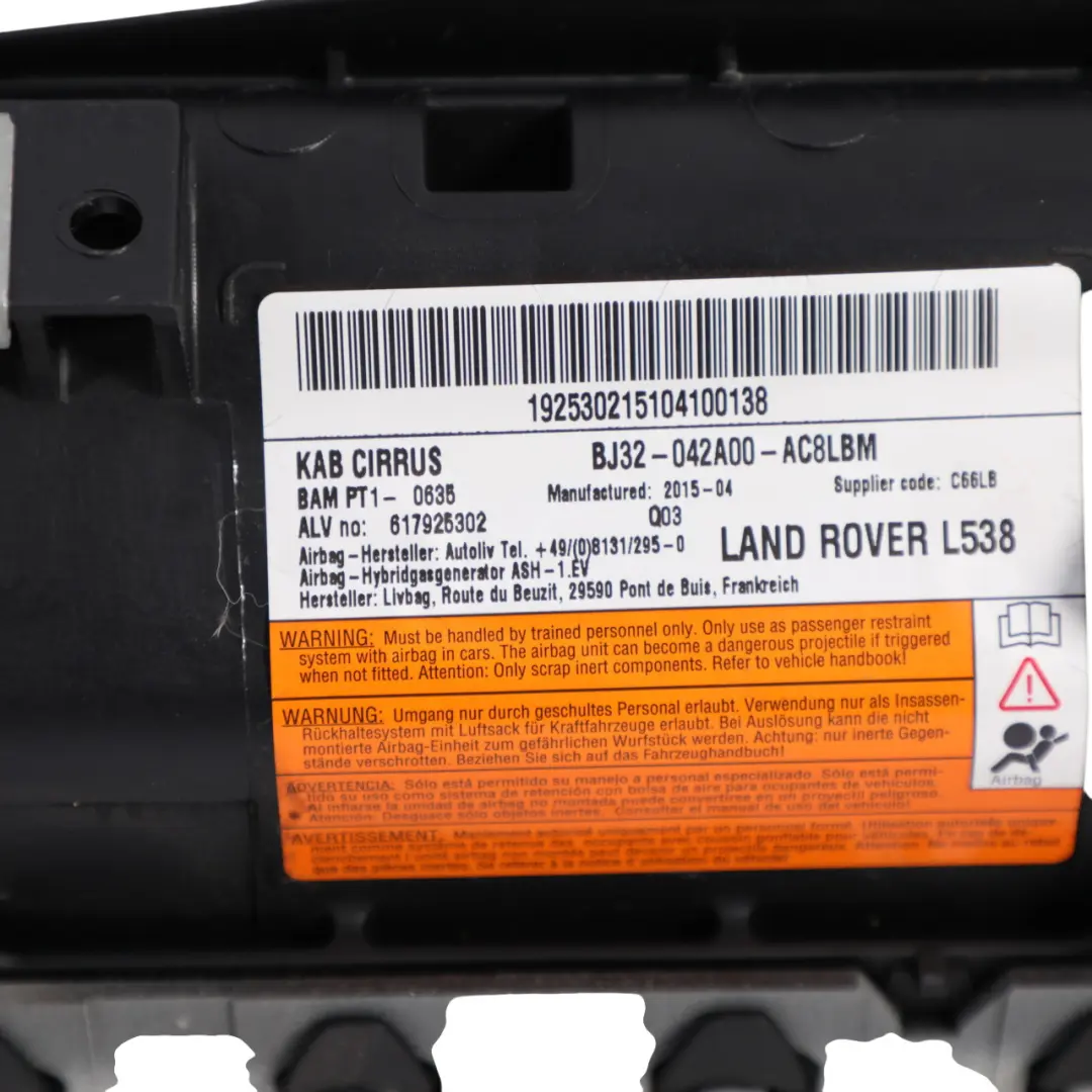 Knee Air Module Unit to Land Rover Discovery Sport L550 with Part number BJ32-042A00-AC Land Rover Discovery Sport L550 Knee Air Module Unit - SKU RHD-LR026032 - Part number BJ32-042A00-AC