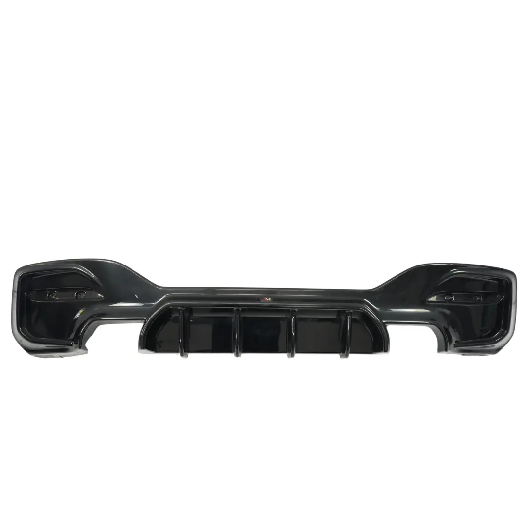 BMW F20 F21 LCI Rear Bumper Diffuser High Gloss Black M140i Maxton Design - SKU BM-1-F20F-M-RS1G - Part number BM-1-F20F-M-RS1G