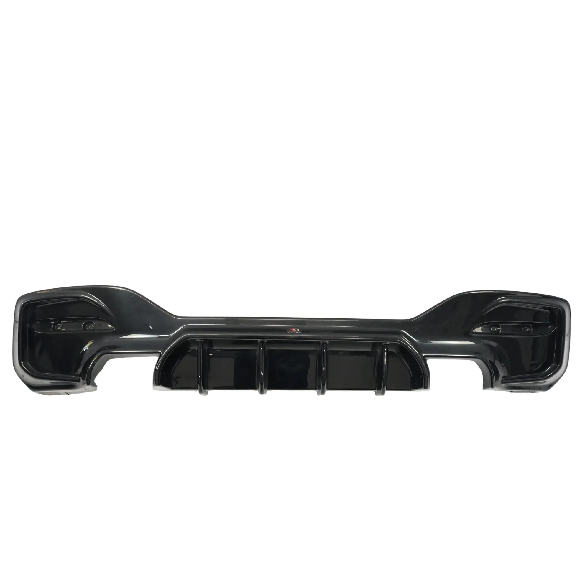 Unbranded BMW F20 F21 LCI Diffusore Paraurti Posteriore Nero Lucido M140i