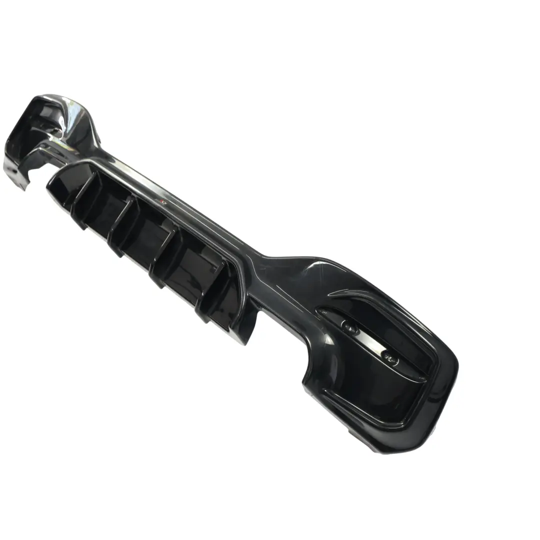 Unbranded BMW F20 F21 LCI Diffusore Paraurti Posteriore Nero Lucido M140i - SKU BM-1-F20F-M-RS1G - Numero di parte BM-1-F20F-M-RS1G