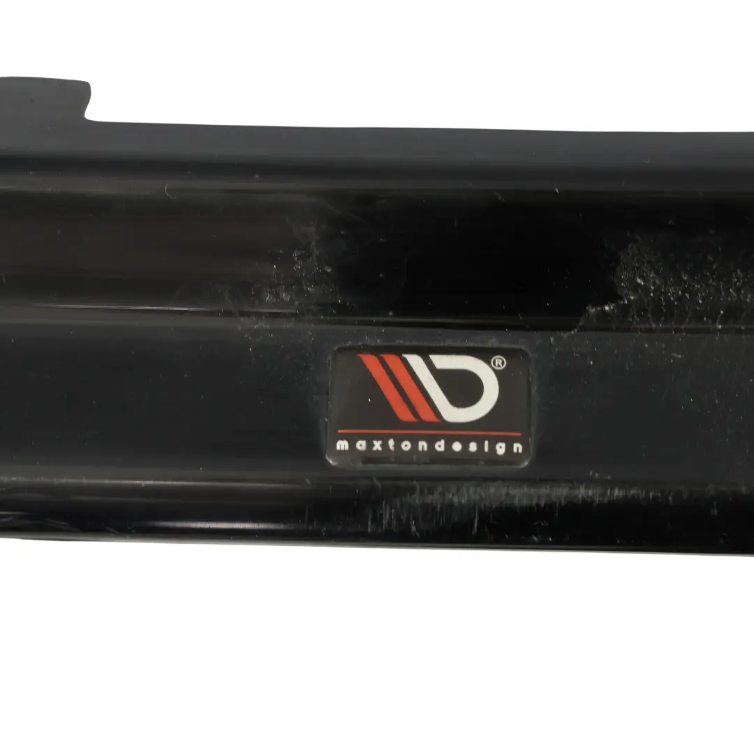 BMW F20 F21 LCI Rear Bumper Diffuser High Gloss Black M140i Maxton Design - SKU BM-1-F20F-M-RS1G - Part number BM-1-F20F-M-RS1G