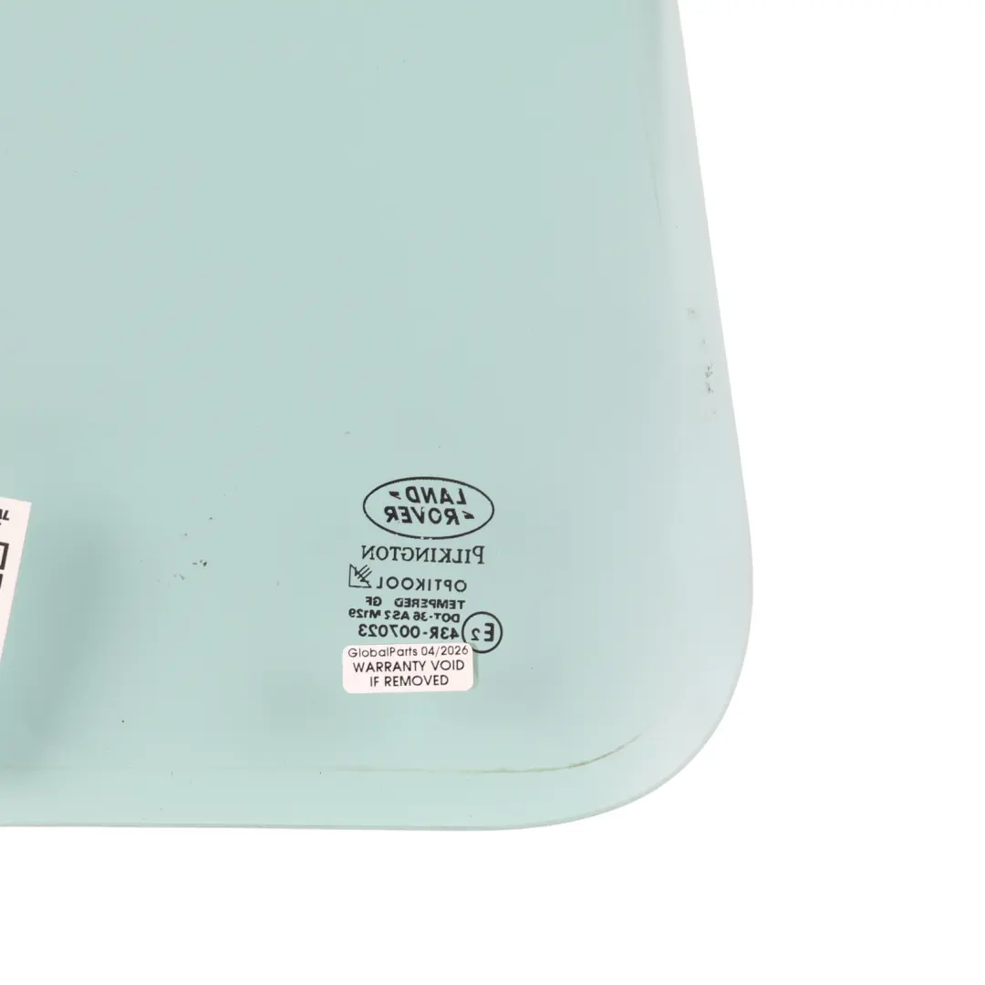 Door Quarter Glass Right O/S to Land Rover Freelander L314 Rear with Part number CVB101660 Land Rover Freelander L314 Rear Door Quarter Glass Right O/S - SKU CVB101660 - Part number CVB101660