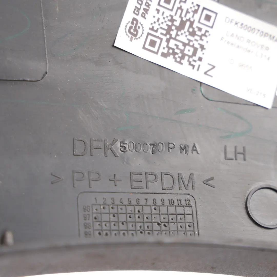 Arch Trim Rear Left N/S to Land Rover Freelander L314 Wheel with Part number DFK500070PMA Land Rover Freelander L314 Wheel Arch Trim Rear Left N/S - SKU DFK500070PMA - Part number DFK500070PMA