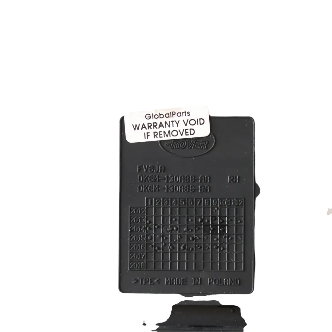 Range Rover Sport L494 Tapis Sol Caoutchouc Noir Arrière x2 - SKU DK6M-130A88-AA - Numéro de pièce DK6M-130A88-AA