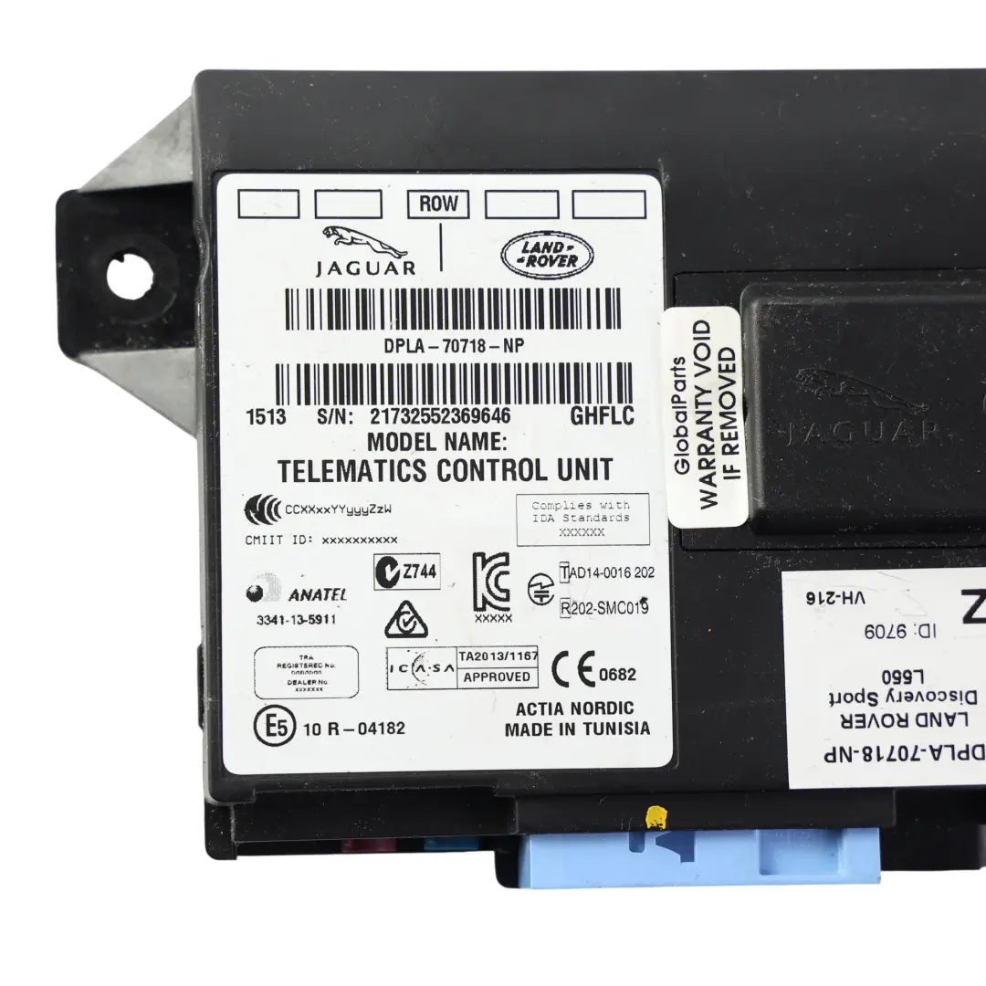 Land Rover Discovery Sport L550 Modulo Controllo Telematica ECU - SKU DPLA-70718-NP - Numero di parte DPLA-70718-NP