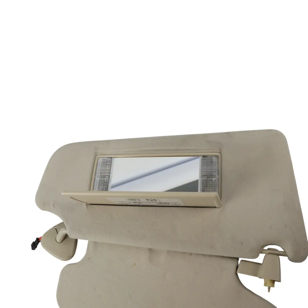 Range Rover L322 Sun Visor Cover Ivory Right O/S EDQ000211NUG - SKU RHD-EDQ000225NUG - Part number EDQ000225NUG
