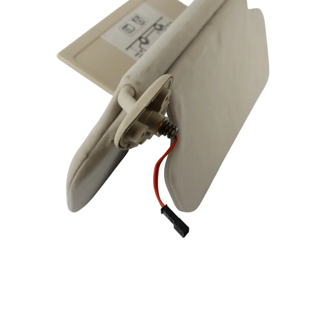 Range Rover L322 Sun Visor Cover Ivory Right O/S EDQ000211NUG - SKU RHD-EDQ000225NUG - Part number EDQ000225NUG