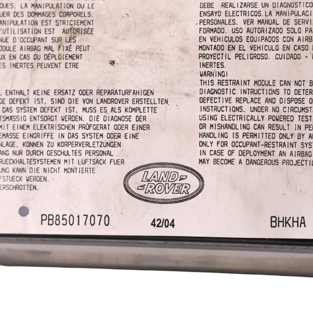 Land Rover Discovery 3 L319 Dashboard Air Bag Left N/S Passenger Side - SKU EHM500540 - Part number EHM500540
