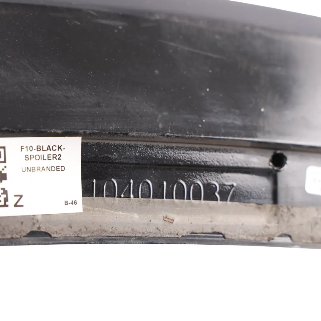 BMW F10 Heckspoiler Kofferraumdeckel Blende Abdeckung M Performance Look Schwarz - SKU F10-BLACK-SPOILER2 - Teilenummer F10-BLACK-SPOILER2