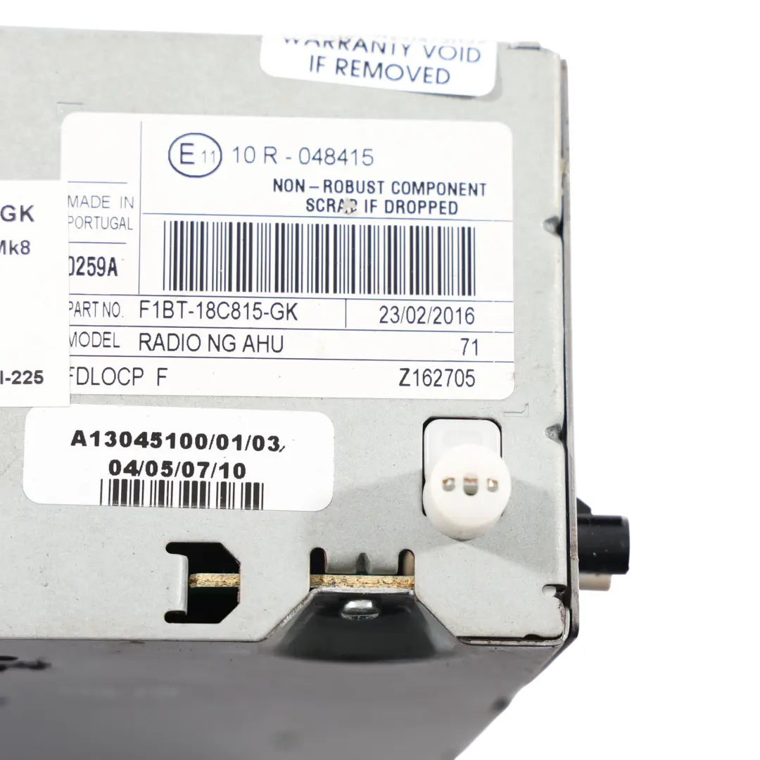 MK8 Radio CD Multimedia Unidad Principal para Ford Transit con número de pieza F1BT-18C815-GK Ford Transit MK8 Radio CD Multimedia Unidad Principal - SKU F1BT-18C815-GK - Número de pieza F1BT-18C815-GK