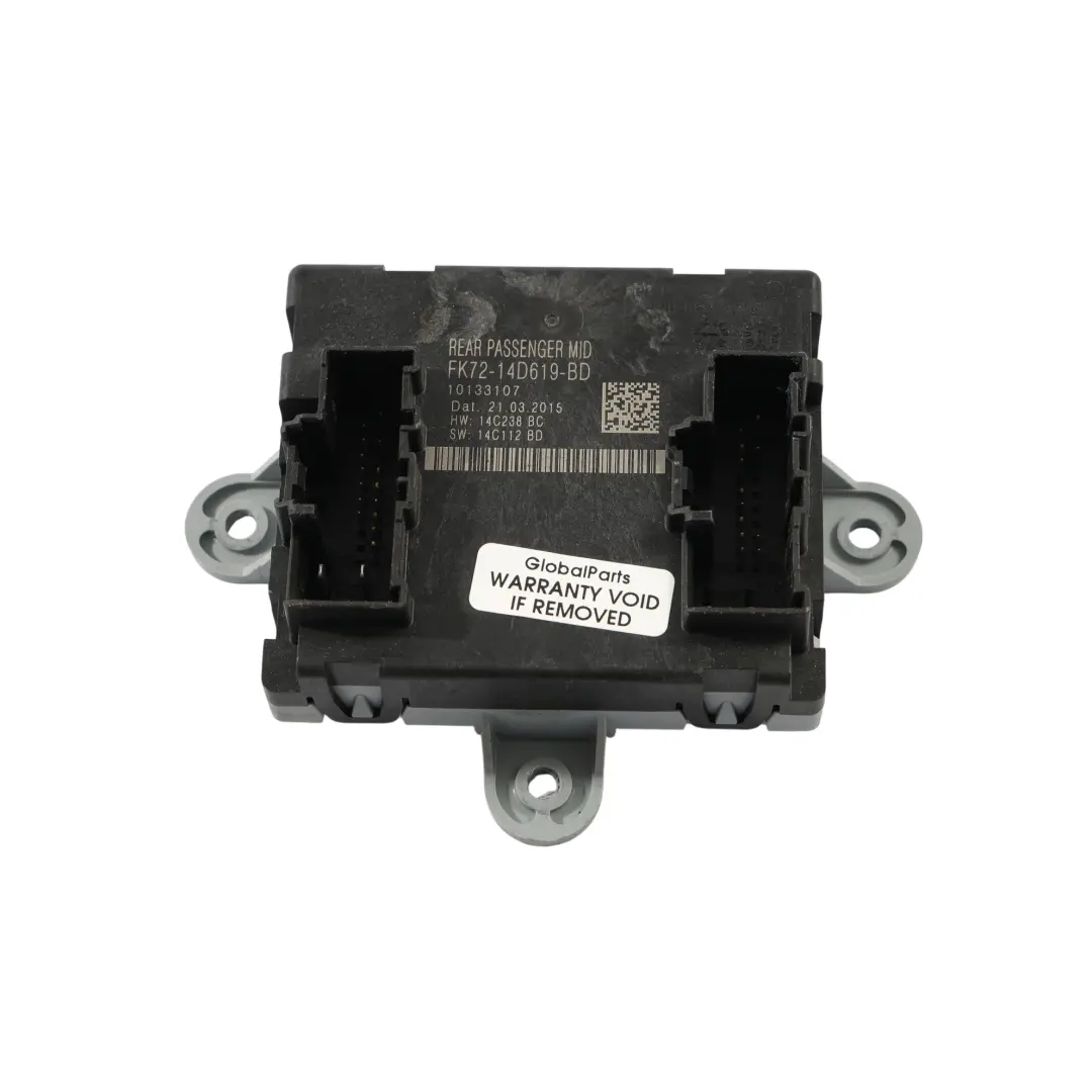 Door Control Module Left N/S to Land Rover Discovery Sport L550 Rear with Part number FK72-14D619-BD Land Rover Discovery Sport L550 Rear Door Control Module Left N/S - SKU FK72-14D619-BD - Part number FK72-14D619-BD