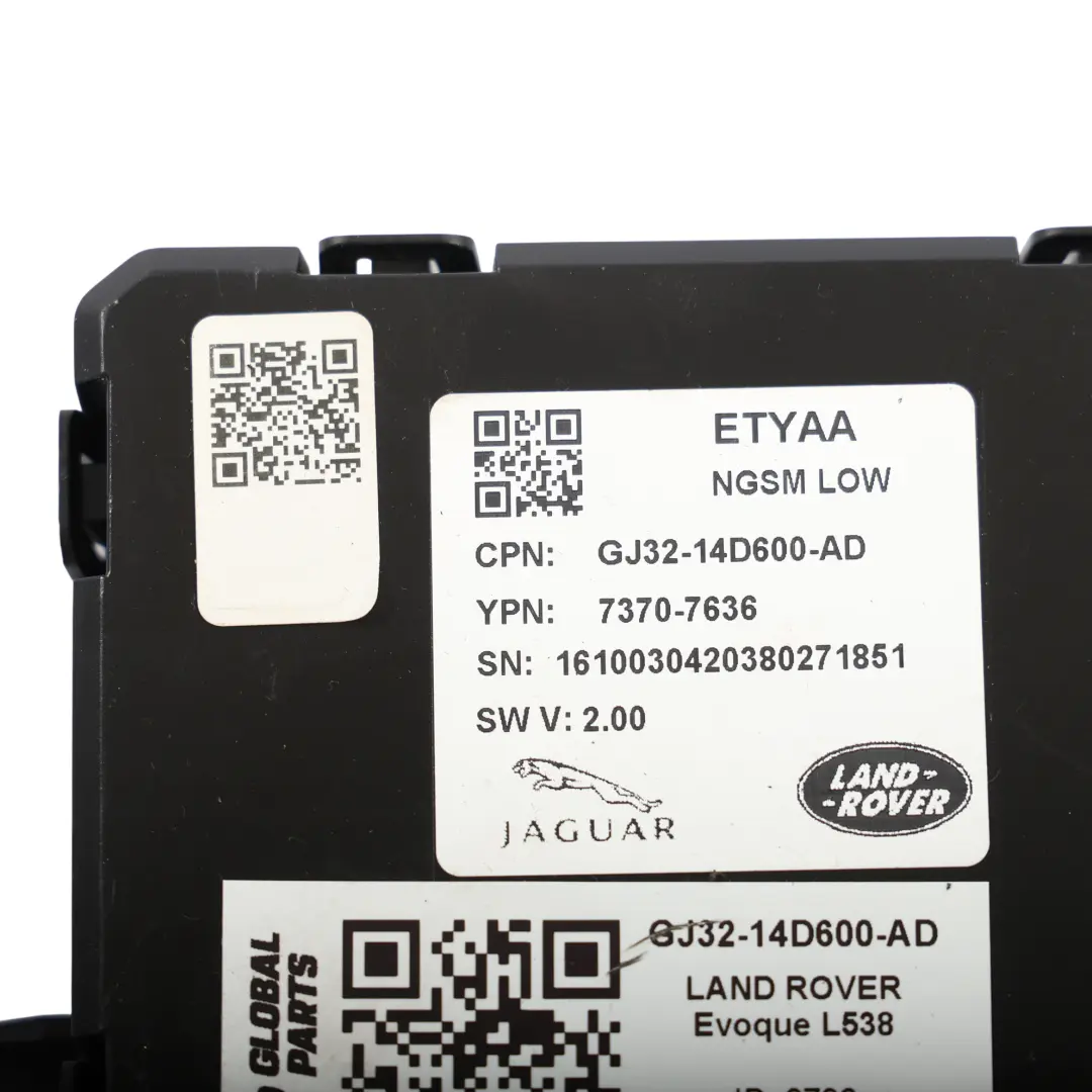Land Rover Evoque L538 Sitz Modul Steuergerät Vorne Links Rechts - SKU GJ32-14D600-AD - Teilenummer GJ32-14D600-AD