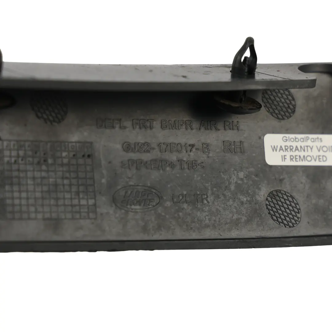 Range Rover Evoque L538 Front Bumper Cover Deflector Right O/S - SKU GJ32-17F017-BB - Part number GJ32-17F017-BB