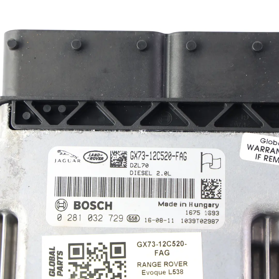 204DTD Engine Control ECU Manual to Range Rover Evoque L538 2.0 with Part number GX73-12C520-FAG Range Rover Evoque L538 2.0 204DTD Engine Control ECU Manual - SKU GX73-12C520-FAG - Part number GX73-12C520-FAG